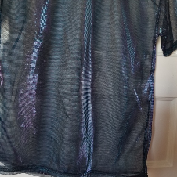 Metallic Mesh Shirt - Picture 3 of 7